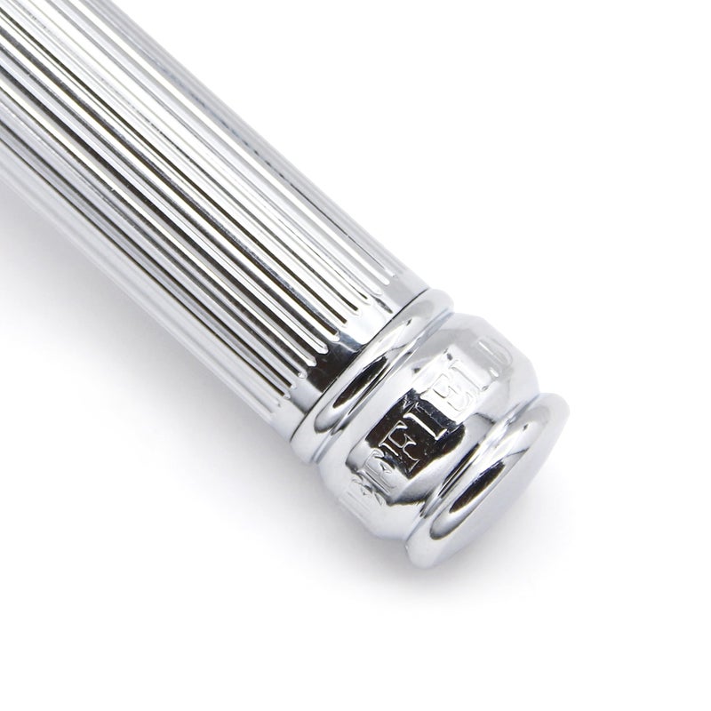 Edwin Jagger Chrome Lined Double Edge Razor - Long Handle - Image 3